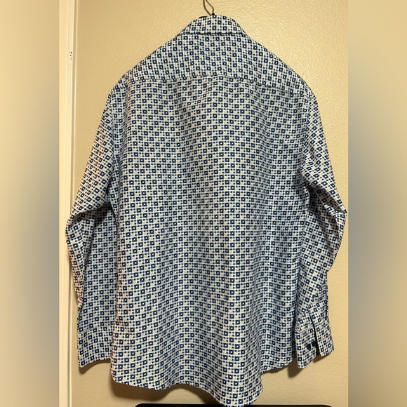 BC Collection designed in Miami- white and blue squared designed 2 tone- size L - Picture 2 of 7